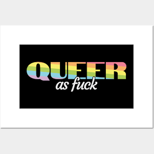 Gay lgbtq trans queer pride Parade rainbow gift Posters and Art